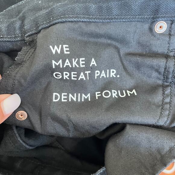 Denim Forum The Joni High Rise Loose 29L Womens Jeans Button Fly Organic Cotton - Picture 8 of 10